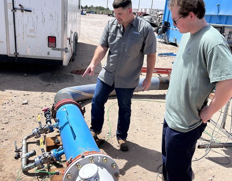 CLO2 pipe inspection with Orion operations.