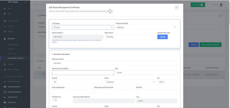 XPC Water platform screenshot